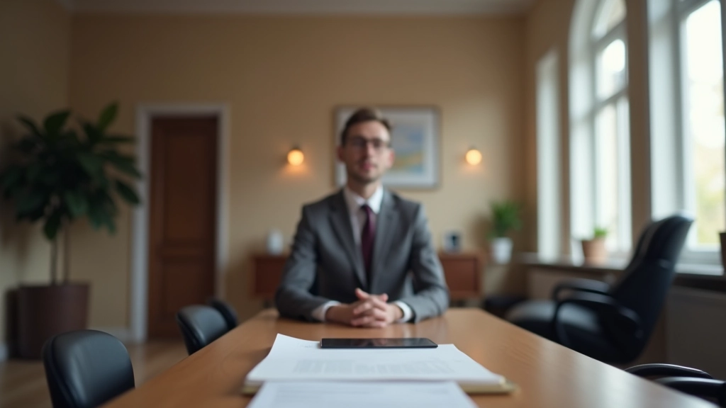 Moderní právnická konzultační místnost